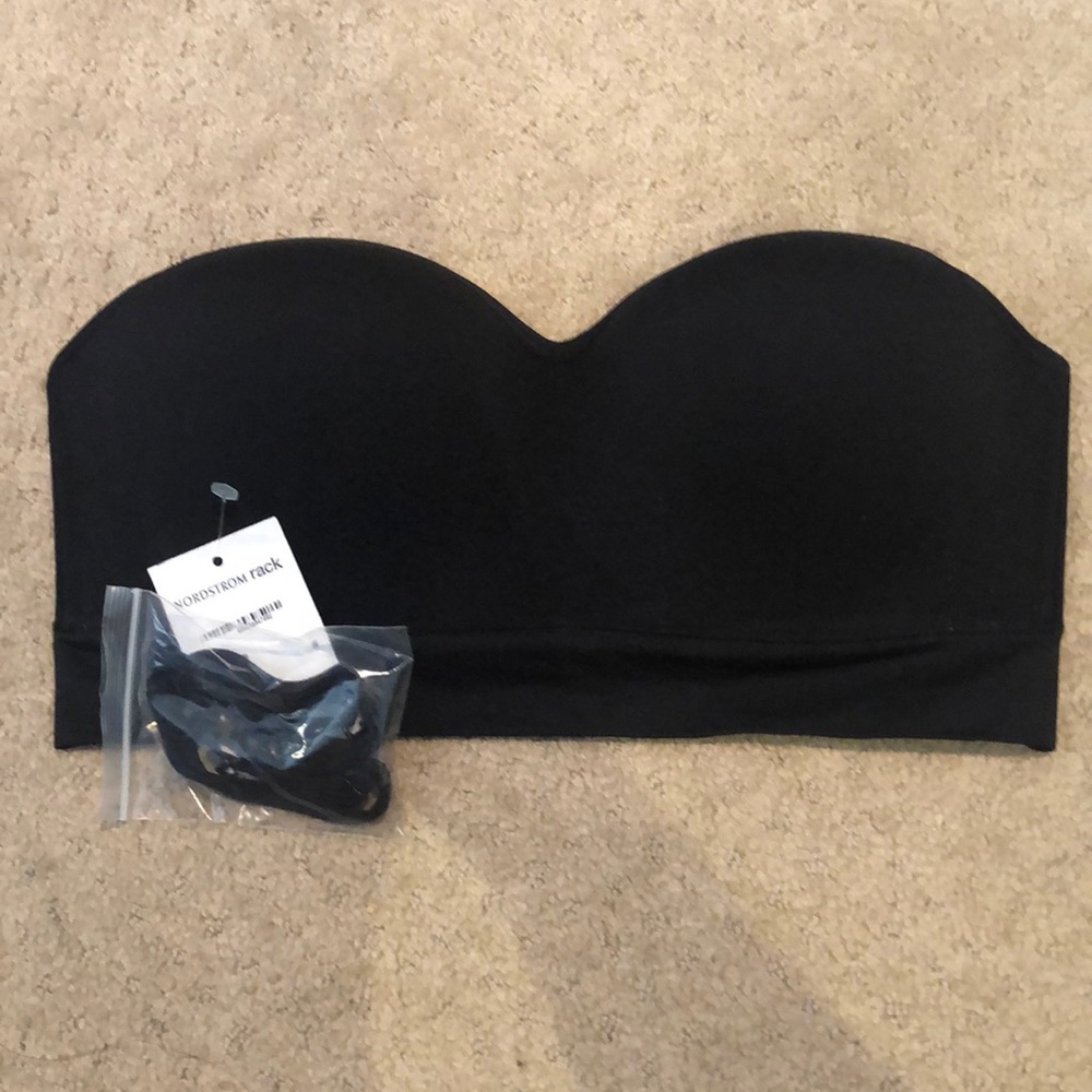 Womens black tube bra